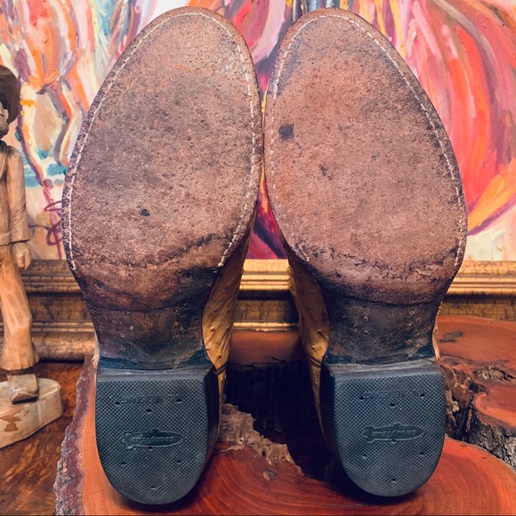 VERY RARE VINTAGE NOCONA OSTRICH COWBOY BOOTS - Picture 4 of 9